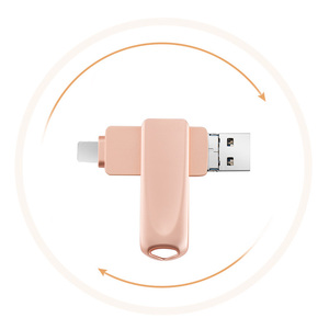 Unidad Flash USB Giratoria OTG 3 en 1, 2 en 1, USB2.0, 128 GB, 64 GB, 32 GB, 16 GB, Pendrive, 8 GB, Unidad Flash USB OTG para Teléfono <span class=keywords><strong>Celular</strong></span>, Caja de Pluma - Product Image 3
