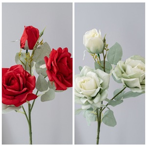 Fleurs artificielles Jasmine Snow Rose, roses artificielles, décorations de mariage, style Instagram, artisanat - Product Image 3