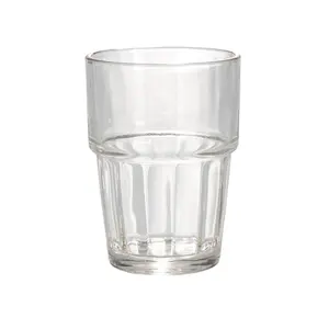 透明条纹玻璃饮水器定制标志饮料杯适用于所有饮料家用餐具玻璃器皿Vasos De Aqua