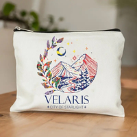 City Of Starlight VELARIS – trousse de maquillage personnalisée à motifs, sac de rangement de voyage pour articles de toilette, pochette à cosmétiques, cadeau pour enterrement de vie de jeune fille