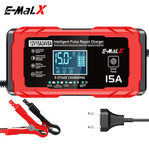 2026年新型E-MaLX 12V15A/24V8Aスマートパルス修復機能付き自動車・バイク用バッテリー充電器（OCP、OVP、OTP、SCP搭載） - Product Image 3
