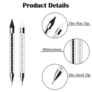 ปากกาหยิบเพชรพลอยแบบสองหัว สำหรับตกแต่งเล็บ ทำเล็บ DIY - Product Image 2