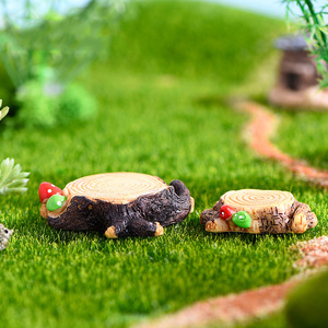 Ornements <span class=keywords><strong>de</strong></span> souche d'arbre artificielle miniature, mini figurines <span class=keywords><strong>en</strong></span> résine pour jardin féerique, artisanat pour terrariums, décoration <span class=keywords><strong>de</strong></span> la maison - Product Image 4