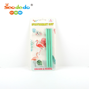 Soododo văn phòng phẩm đặt trẻ em trở lại trường học cao su tẩy ngọn 2D động vật Flamingo đám mây hình bút chì tẩy - Product Image 2