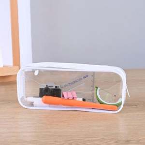 Bolsa de cosméticos impermeable transparente de moda de lujo promocional bolsa de cosméticos de almacenamiento de viaje con LOGOTIPO personalizado - Product Image 5