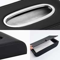 Étui à mouchoirs en cuir PU durable pour voiture, porte-serviettes créatif pour tableau de bord et accoudoir, compatible avec Toyota, Honda, Ford, Lexus, Jeep, VW