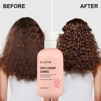 Shampooing Bouclés Nourrissant et Lissant à l'Huile de Jojoba et au Beurre de Karité, Anti-Frisottis et Réparateur pour Cheveux Abîmés, Soin des Boucles Marque Privée