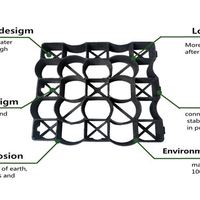 Stabilisation de gravier Hdpe Geocell Ground Grid Grille en plastique Pavés pour allée et parking