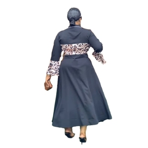 ชุดเซ็ตสองชิ้นเสื้อท่อนบนพิมพ์ลายเสือดาวแบบสบายๆ พร้อมกระโปรงยาวสำหรับผู้หญิงแฟชั่น - Product Image 2