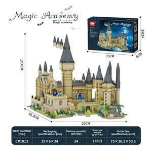 [Ingrosso e Dropshipping] Modello Gigante del Castello <span class=keywords><strong>di</strong></span> <span class=keywords><strong>Hogwarts</strong></span> ad Alta Difficoltà, Giocattolo DIY in Plastica ABS, Regalo - Product Image 3