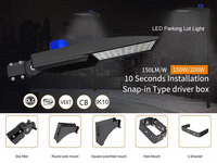 Projecteur LED extérieur anti-éblouissement pour terrain de tennis, design professionnel, 200W SMD, étanche IP66, garantie 5 ans, CRI élevé 70