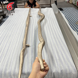 Tùy Chỉnh Sang Trọng Rắn Brass Hiện Đại Lối Vào Cửa Xử Lý Khách Sạn Biệt Thự Chính Cửa Và Cửa Sổ Xử Lý Cửa Kính Trang Trí Phần Cứng - Product Image 1