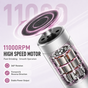 Removedor de Callos Eléctrico 2 en 1, Lima para Uñas con Velocidad Ajustable, Pulidor de Uñas y Callos, Lima para Pies Recargable de 1200 mAh - Product Image 6