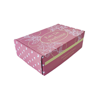 Boîte d'expédition en carton ondulé personnalisée de haute qualité avec logo, pour chaussettes, robes, perruques, ensembles de beauté et soins de la peau, recyclable, auto-érectible, gaufrée, finition mate
