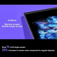 Çizim Tableti Dizüstü Bilgisayar %100 SRGB Çift Ekranlı Notebook Grafik Tasarım Dizüstü Bilgisayarı OEM Toptan Taşınabilir Yaratıcı Bilgisayar Ordinateur Portable