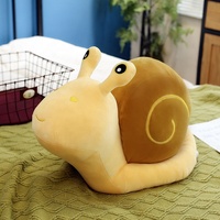 Peluche personnalisée super douce brodée en forme d'escargot, 20 cm, jouet en peluche avec rembourrage en coton PP pour enfants, anti-stress, unisexe