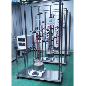 Unidad de destilación fraccional eléctrica de 5L, bomba de Motor, columna de rectificación de vidrio central para evaporadores de proceso de destilación al vacío - Product Image 4