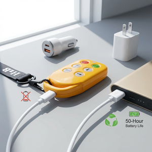 Type-C Rechargeable Industrial Wireless <strong>Remote</strong> <strong>Control</strong> <strong>4</strong> Channels DC 12V 24V for Electric Hoist Winch Tail Lift Radio Controller - Product Image 5