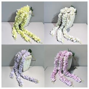 Atacado Artificial Silk Wedding Vine Flores com Rattan para o Natal e Volta à Escola Home Decor Cortesia para Membros - Product Image 4