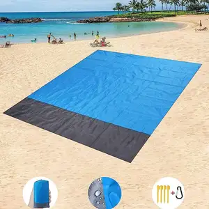 2023 Sommer Neue extra große 80 "X80" wasserdichte Großhandel Sand lose leichte sand freie Strand matte für Summer Beach Verwendung