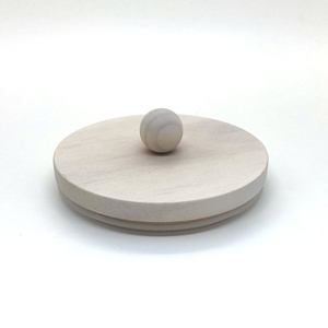 Tapas Inteligentes Blancas con Recubrimiento Anti-derrames, Bajo MOQ, con Logotipo Grabado Láser o Impreso, de Corcho de Madera de Fresno para Frascos de Vidrio de 100ml para Velas, Uso Químico - Product Image 4