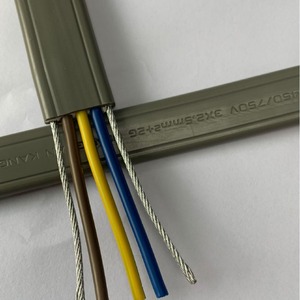Câble <span class=keywords><strong>plat</strong></span> industriel en cuivre PVC pour ascenseur, 2-10 conducteurs, TVVB, personnalisé, câble de déplacement, indice de protection IP67, basse tension, direct usine - Product Image 3