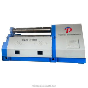 CNC 4 Roller <strong>Steel</strong> Bending Rolling Machine with Double Pinch&amp;stainless <strong>Steel</strong> Pipe Rolling Machine W12-20*2000 Factory Sales - Product Image 2