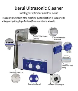 2.2L vibração ultra-sônica de Aço Inoxidável Máquina de Lavar Banheira Para Peças registro Óculos Jóias Dentadura ultra-sônica