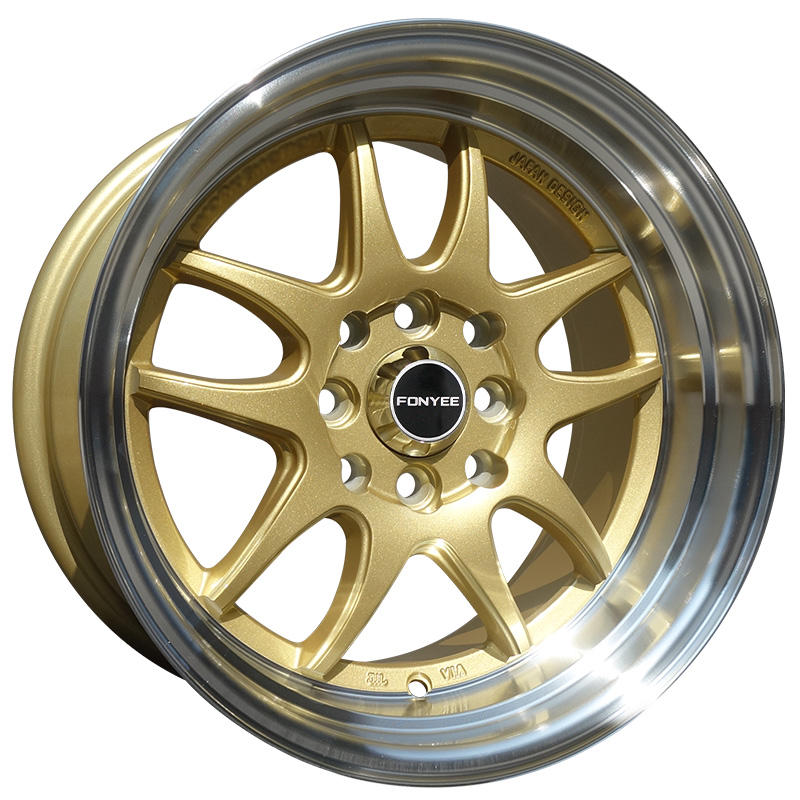 15 Inch Deep Rim Fonyee Gold Deep Dish Concave 15 Inch 15x8.25 4x100/114.3 4 8 Lug Holes ...