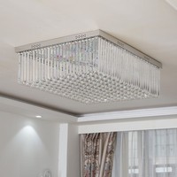 Lustre en cristal moderne d'ingénierie, anti-éblouissement, à LED dimmable, garantie 2 ans, idéal pour hall d'hôtel - Vente directe usine