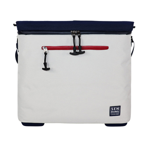 SENDA EVA Insulated Cooler Bag 15L Polyester Waterproof Camouflage Zipper Closure Portable Outdoor Use Keep Cold Blue W - Product Image 6