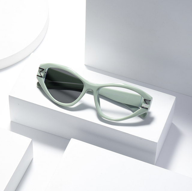 Trendy Color-changing Glasses for Women, Face Slimming, Personality Versatile, Anti-blue Light Glasses for Men HD 19436