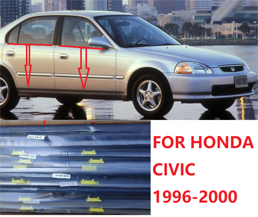 車の窓ガラスシールストリップ Compatible With Civic 2012 2013 2014 2015 車の窓用ゴム製ウェ 車外窓用ウェザー  ストリップ シトロエンエリゼ 2014 2015 2016 車のドアシールストリップステッカーウェザーストリップゴム Vuzmode  ウィンドウドアシール、シトロエン用 ... 車の窓ガラスシールストリップ Compatible With Civic Sedan 2012 2013 2014 2015に適合