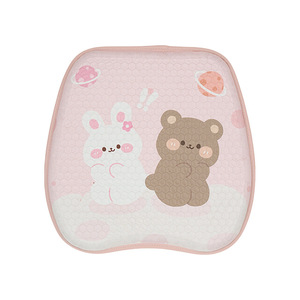 Sweet Bear Car Seat Cushion Ice Silk Breathable Summer <b>Cooling</b> <b>Pad</b> Universal For Four Seasons Decorative Pillow Set - Product Image 5