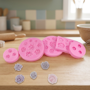 Silicone Cake <b>Molds</b> Set 1 Piece Rose Shape Non-Toxic Heat Resistant Eco-Friendly Fondant Decoration Tools Dishwasher Safe Toolee - Product Image 3