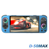 Consola de Juegos Portátil D50 MAX de Último Diseño, 64 GB, 5000 mAh, Pantalla Táctil HD de 5.0'', Batería de Larga Duración, Android