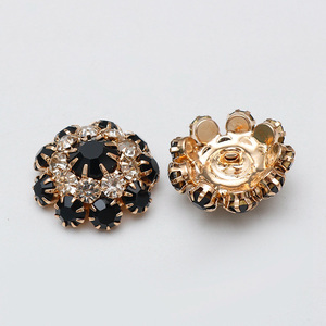 Colorido Rhinestone Crystal Diamond Botões para Wool Coat Cardigan Diamond Decoração Acessórios Crystal Botões - Product Image 5