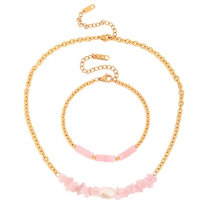Wholesale Baroque Pearls Charm Jewelry <b>Crystals</b> Healing Stones Jewelry <b>Set</b> - Product Image 1