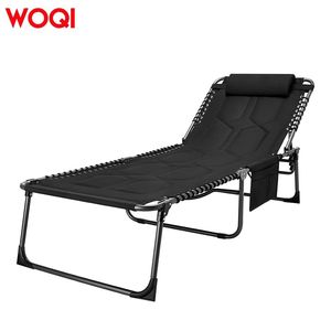 Lit de camping Woqi 200x68x35cm, pliable et inclinable, avec oreiller, pour les voyages et l'extérieur - Product Image 2