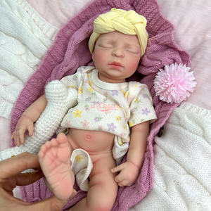 Boneka Bayi Reborn Silikon Lukis OEM/ODM Koleksi Seniman DIY Prop Ekspresi Berbeda Boneka Silikon Bayi Baru Lahir - Product Image 3