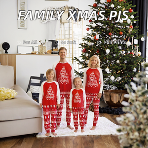 Conjunto de Pijamas para Família com Estampa Azul, Personalizado com Logo, Térmico e Casual para o Inverno - Product Image 2