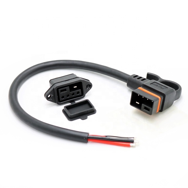 High Current New Energy Electric Vehicle Motorcycle 2+4 Charging Plug Connector PVC Power Cable