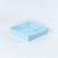 Boîte en papier kraft pour charcuterie à emporter, emballage pour cheesecake, logo personnalisé avec couvercle transparent, emballage pour gâteau
