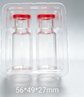 Plateau en plastique PP pour flacons, vente en gros, pour flacons de bio-essences, réactifs liquides, plateau d'emballage personnalisé pour flacons de laboratoire et flacons de réactifs