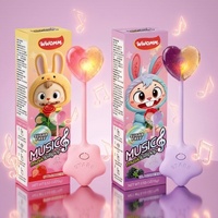 Fabrieksdirect suikervrije muziekhartjeslollipop harde snoepjes fruit smaak eetbaar kindersnack cadeau voor Kerstmis verjaardag