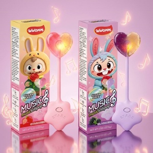 Bonbons durs sans <span class=keywords><strong>sucre</strong></span> <span class=keywords><strong>en</strong></span> forme de cœur musical, saveur fruitée, friandise comestible pour enfants, cadeau de Noël et d'anniversaire, articles <span class=keywords><strong>en</strong></span> stock direct usine - Product Image 3