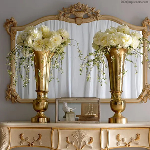 Miroir mural de luxe de grande taille, style italien classique, avec table console, vente en gros - Product Image 4