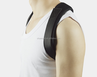 Correcteur de posture orthopédique réglable noir et gris pour le haut du dos et les épaules Chuangen