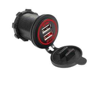 ซ็อกเก็ตชาร์จในรถยนต์แบบ USB คู่ 5V 3.1A ชาร์จเร็วสำหรับใช้ในรถยนต์ - Product Image 1