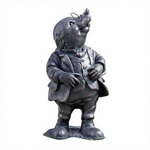 Escultura de rata de bronce para jardín, césped, patio, granja, estatua decorativa de animal, precio al por mayor - Product Image 1